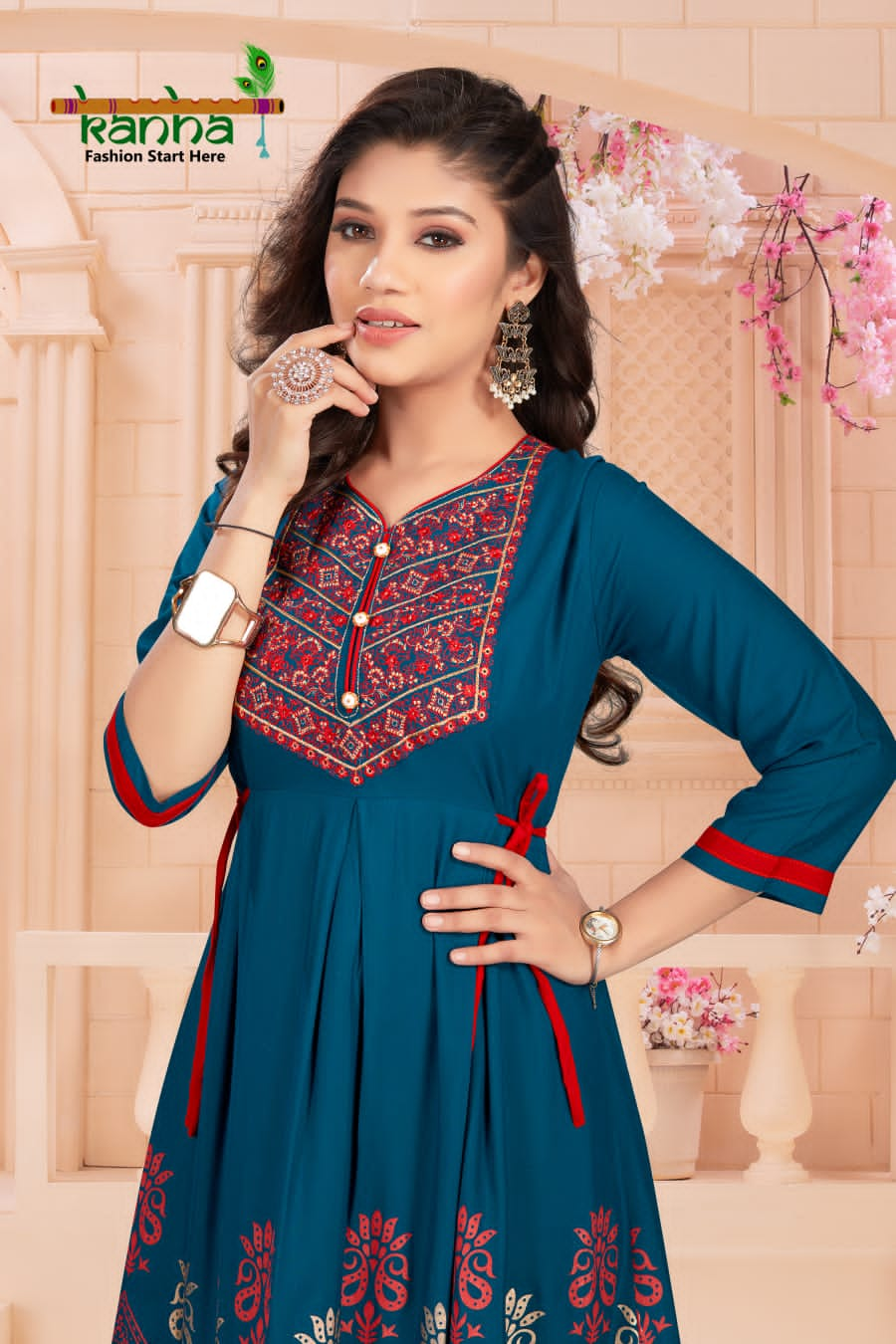 Kanha Kamyabi Designer Fancy Wear Wholesale Anarkali Kurtis
